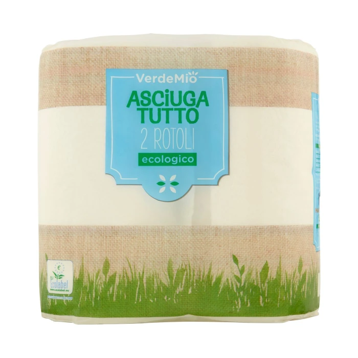 VerdeMio Asciuga Tutto ecologico 2 Rotoli
