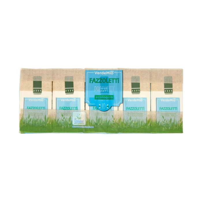 VerdeMio Fazzoletti Pacchetti ecologico 10 pz