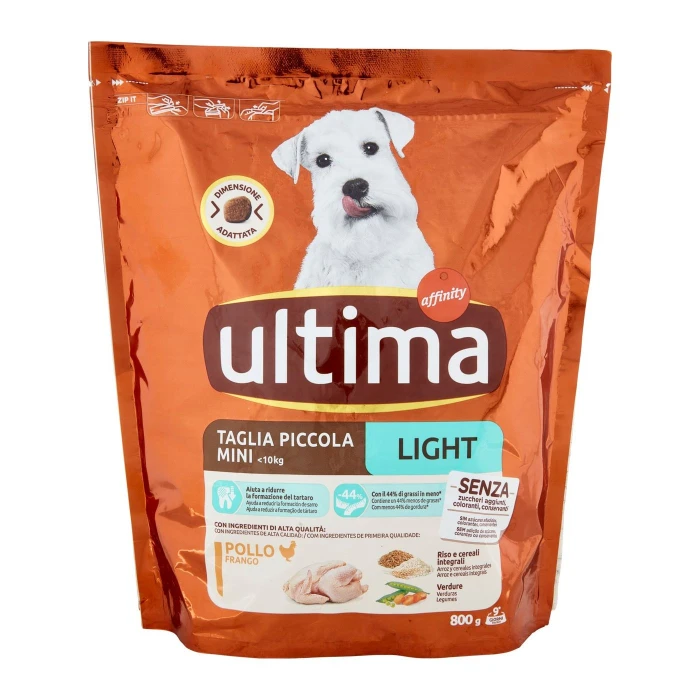 ultima Dog Taglia Piccola Mini <10kg Light Pollo 800 g