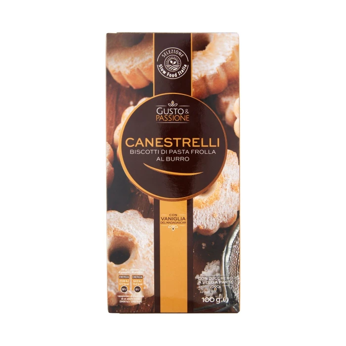 Gusto & Passione Canestrelli Biscotti di Pasta Frolla al Burro 100 g