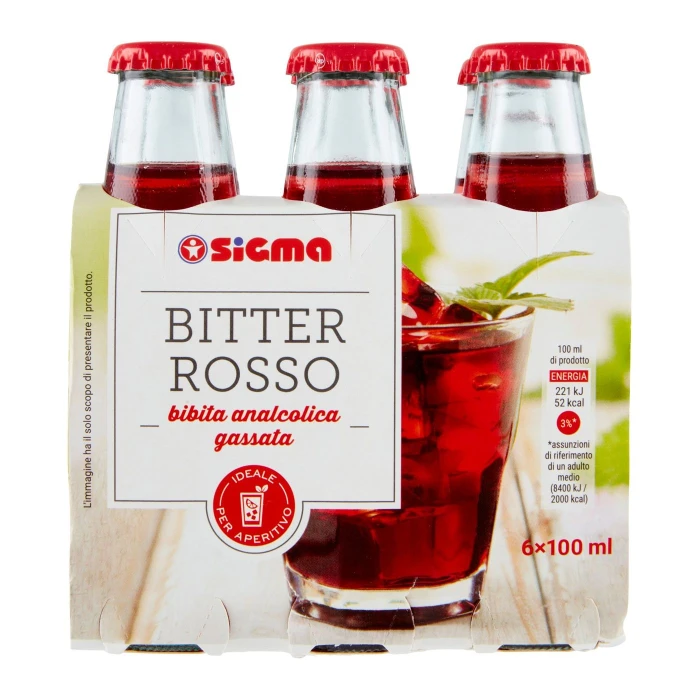 Sigma Bitter Rosso 6 x 100 ml