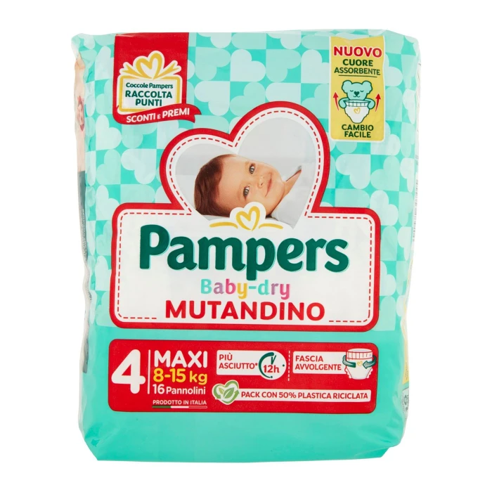 Pampers Baby-dry Mutandino Maxi 16 pz