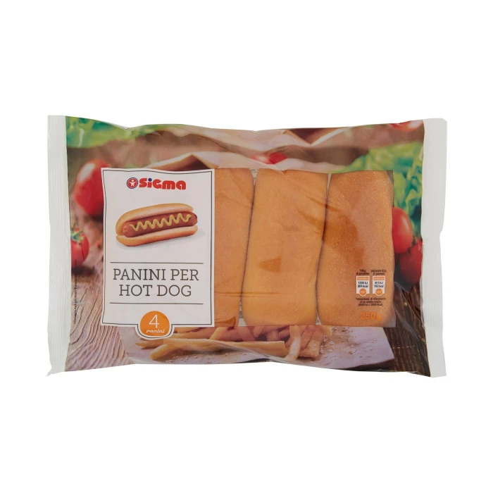 Sigma Panini per Hot Dog 4 panini 250 g