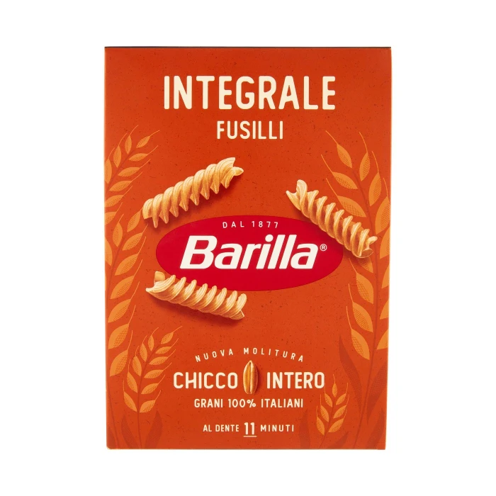 Barilla Pasta Integrale Fusilli 100% grano italiano 500g