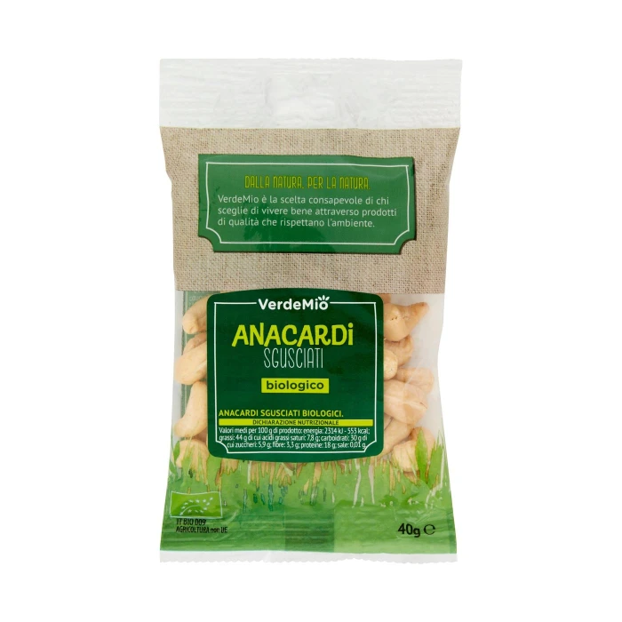 VerdeMio Anacardi Sgusciati biologico 40 g