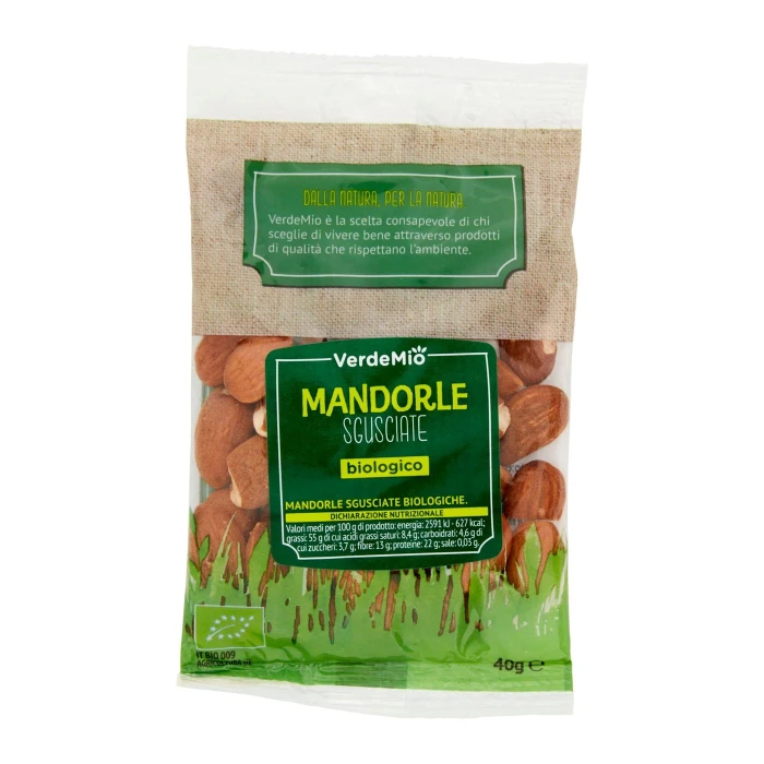 VerdeMio Mandorle Sgusciate biologico 40 g