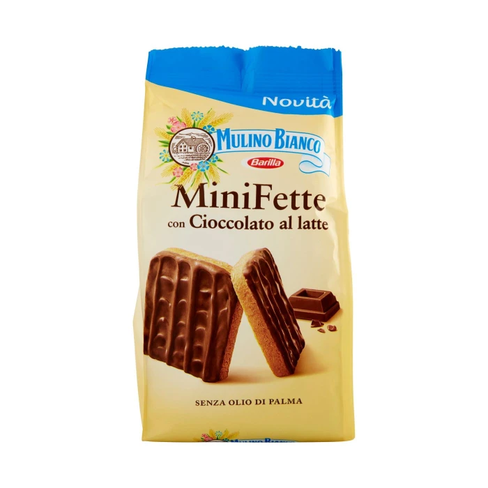 Mulino Bianco Mini Fette con Cioccolato al latte 110 g