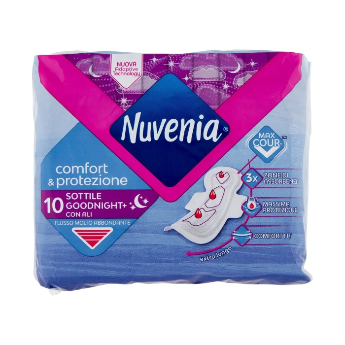 Nuvenia comfort & protezione Sottile Goodnight+ con Ali 10 pz