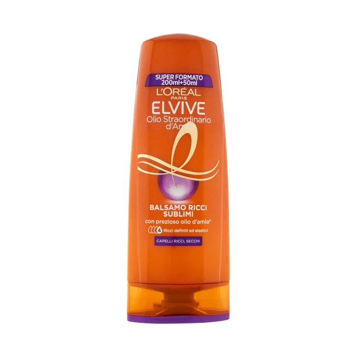 L'Oréal Paris Balsamo Elvive Olio Straordinario Ricci Sublimi, Per Capelli Ricci e Secchi
