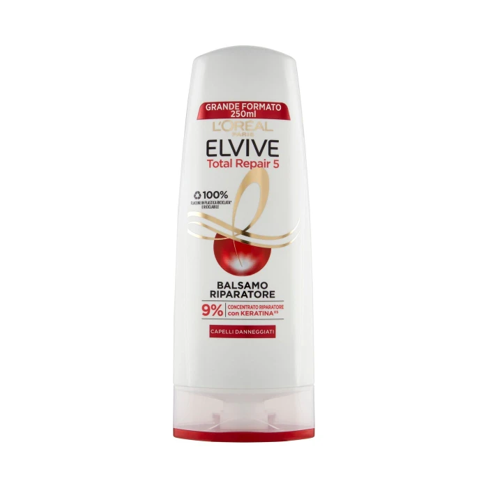 L'Oréal Paris Balsamo Elvive Total Repair 5, Per Capelli Danneggiati 250 ml