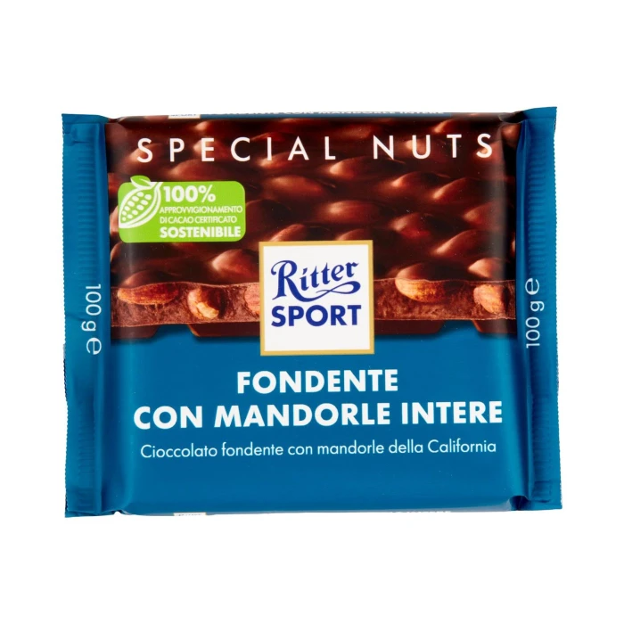 Ritter sport fondente mandorle intere 100gr