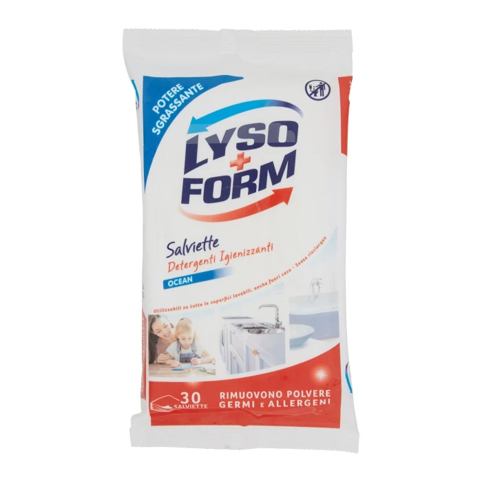 Lysoform Salviette Detergenti Igienizzanti Ocean 30 pz