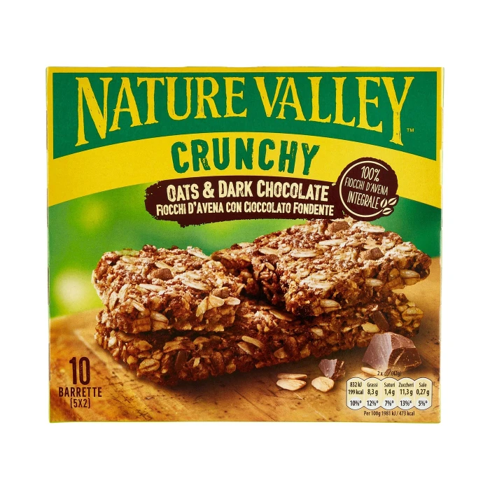 Nature Valley Crunchy Fiocchi d'Avena con Cioccolato Fondente 5 x 42 g