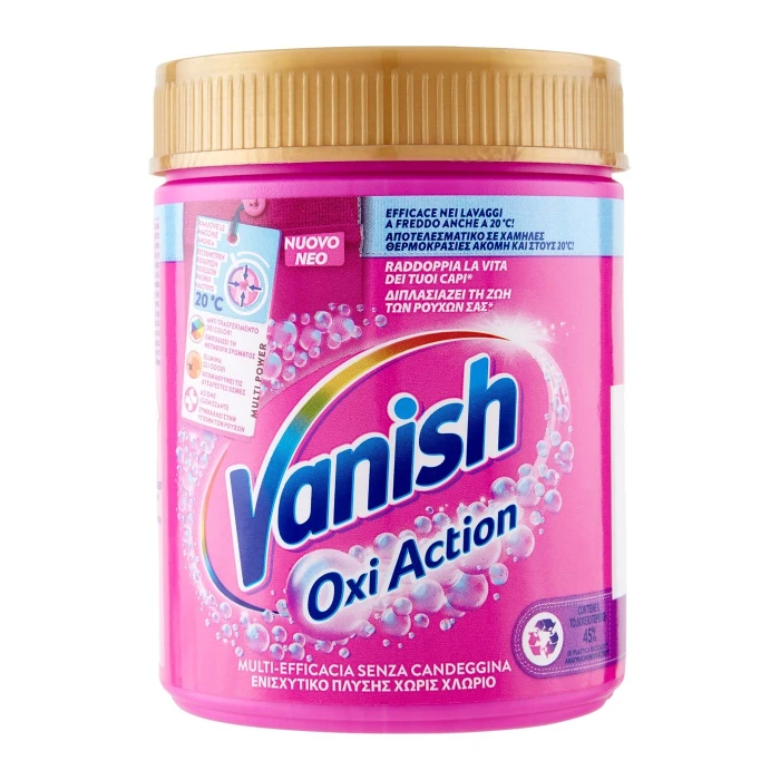 Vanish Oxi Action Polvere rosa Smacchiatore bucato 500g