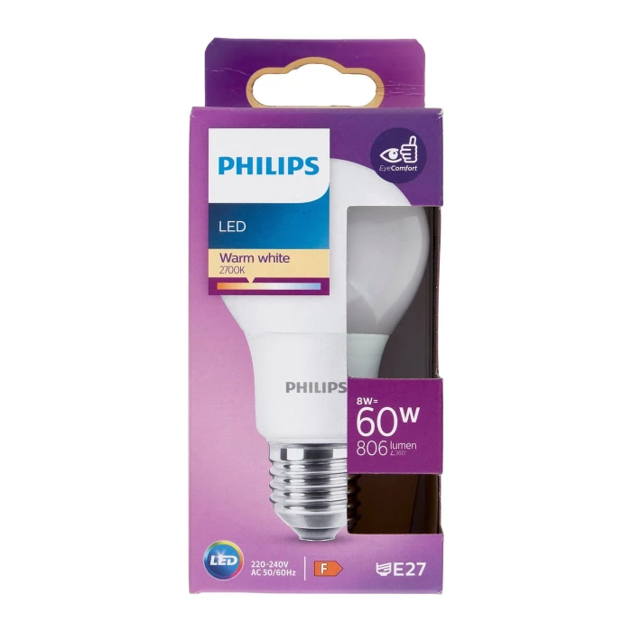 Philips Led goccia 60W E27 2700K