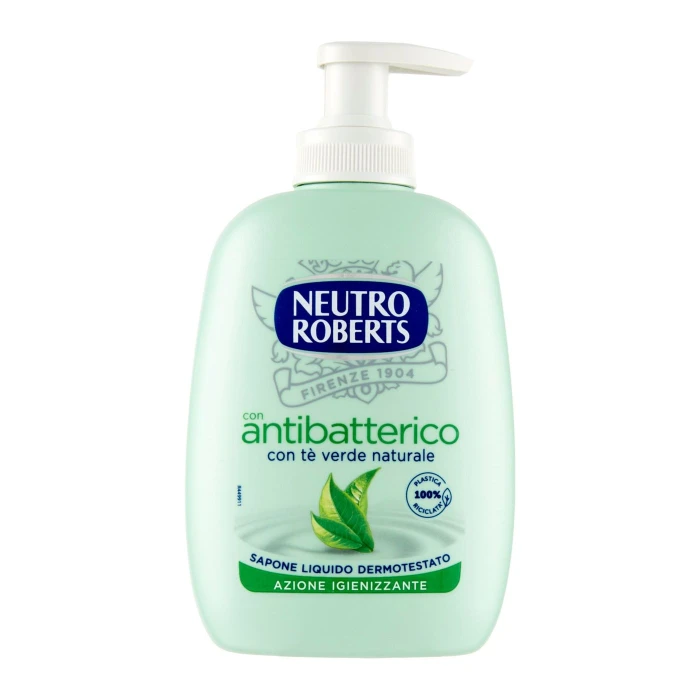 Neutro Roberts con antibatterico con tè verde naturale Sapone Liquido 200 ml