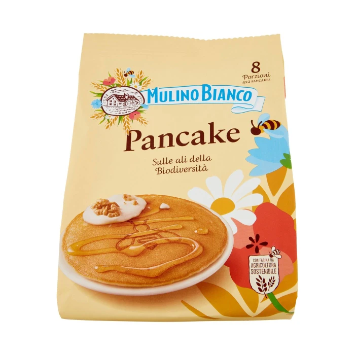 Mulino Bianco Pancake Merenda 100% Latte Fresco Italiano e Farina Sostenibile 4 pezzi 280g