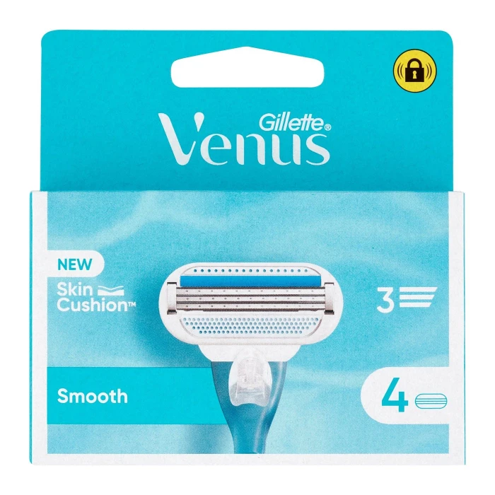Gillette Venus Lamette Rasoi Donna Smooth per Rasoio a 3 Lame, Confezione da 4