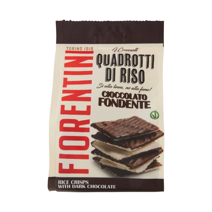 Fiorentini i Croccanti Quadrotti di Riso Cioccolato Fondente 80 g