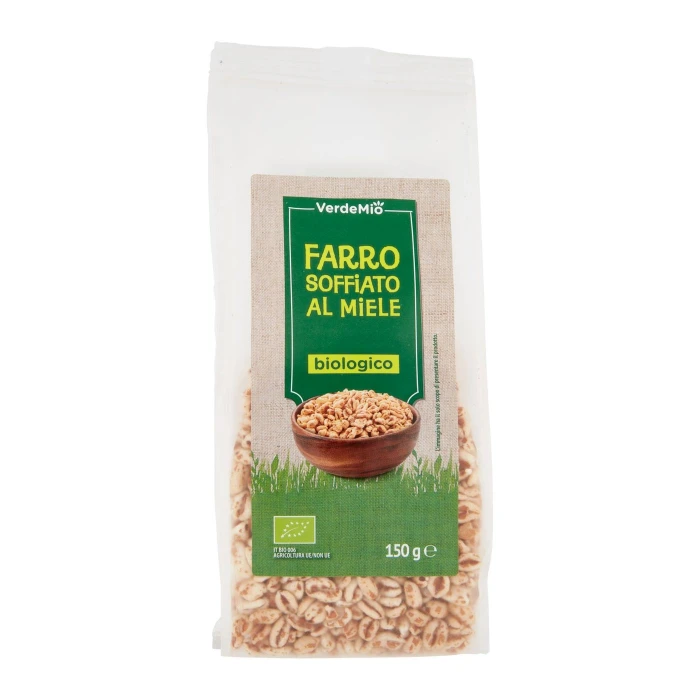VerdeMio Farro Soffiato al Miele biologico 150 g