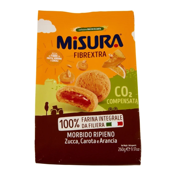 Misura Fibrextra Morbido Ripieno Zucca, Carota e Arancia 260 g