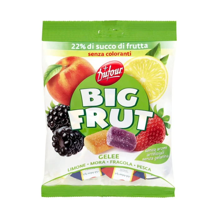 Dufour Big Frut Gelee Limone - Mora - Fragola - Pesca 150 g