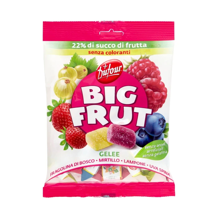 Dufour Big Frut Gelee Fragolina di Bosco - Mirtillo - Lampone - Uva spina 150 g
