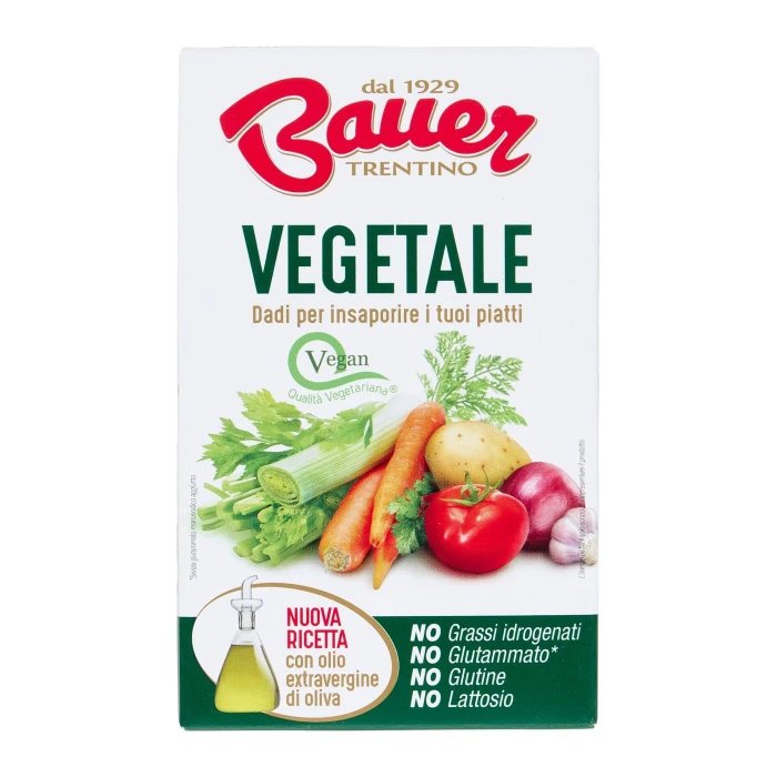 Bauer Vegetale Dadi per insaporire i tuoi piatti 8 x 10 g
