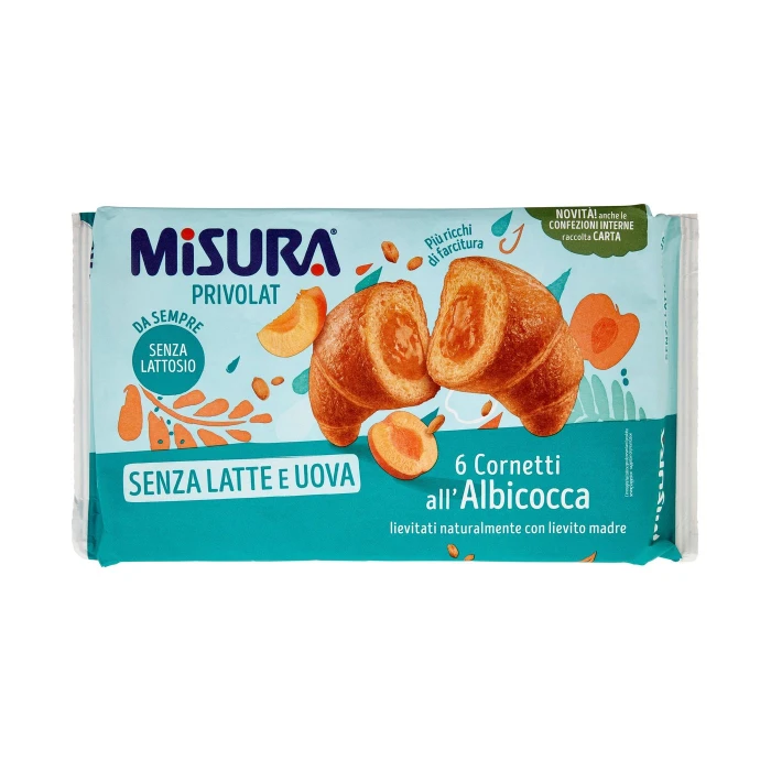 Misura Privolat 6 Cornetti all'Albicocca 298 g