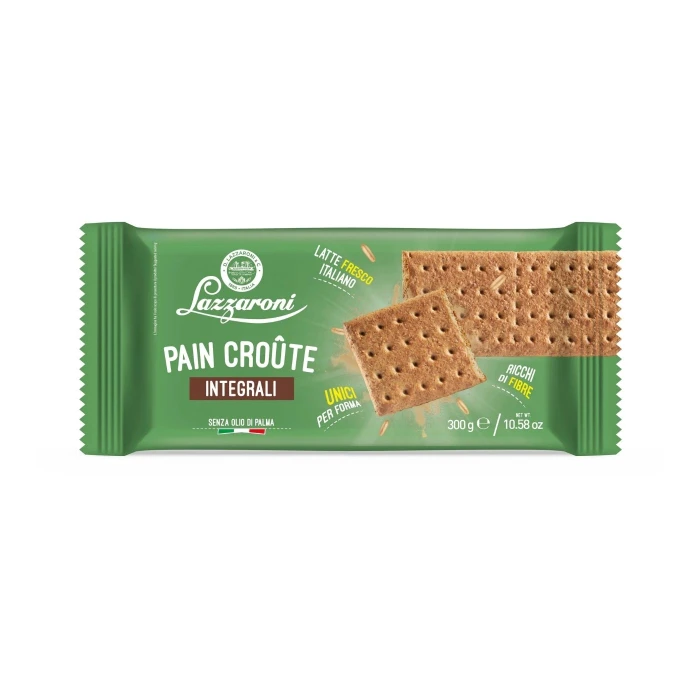 Bisc. pain croute integrale lazzaroni 300gr