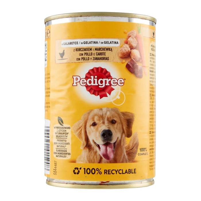 Pedigree Cibo Umido Cane con Pollo e Carote in Gelatina 400 g