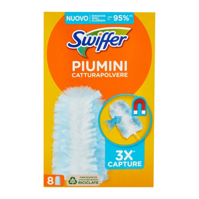 Swiffer Duster Cattura Polvere - Ricarica 8 Piumini per spolverare
