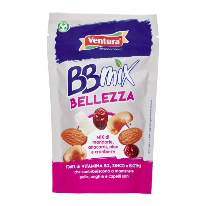 Ventura BBmix Bellezza Mix di mandorle, anacardi, aloe e cranberry 150 g
