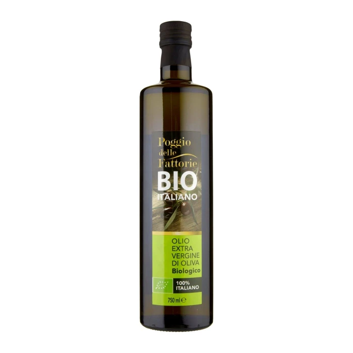 Poggio delle Fattorie Bio Italiano Olio Extra Vergine di Oliva Biologico 100% Italiano 750 ml
