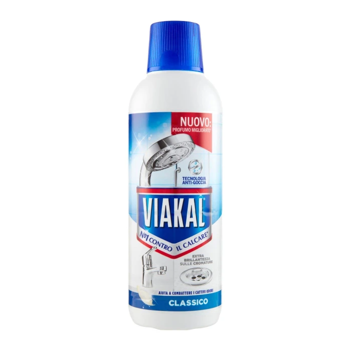 Viakal Detersivo Anticalcare Bagno e Cucina Classico Liquido 470 ml