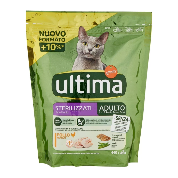 ultima Cat Sterilizzati Adulto 1-10 Anni Pollo 440 g