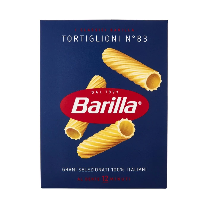 Barilla Pasta Tortiglioni n.83 100% Grano Italiano 500g