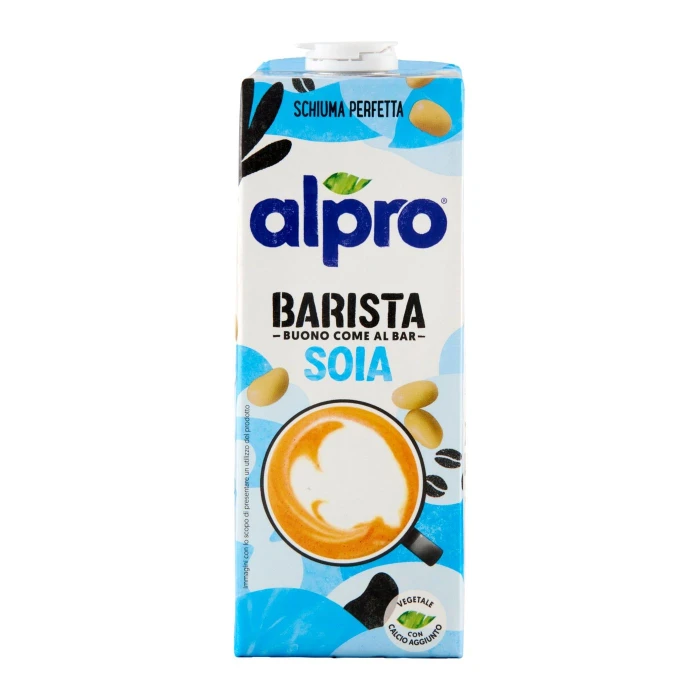 ALPRO Barista Soia, Bevanda 100% Vegetale, Basso Contenuto di grassi, Senza Lattosio, 1 L
