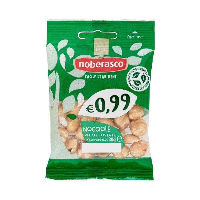 noberasco € 0,99 Nocciole Pelate Tostate 30 g