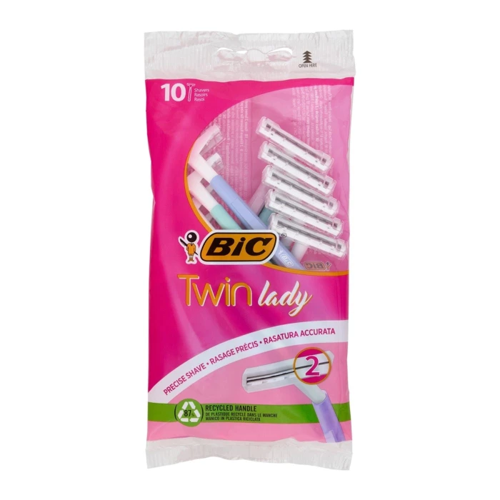 Rasoio bic twin lady x10