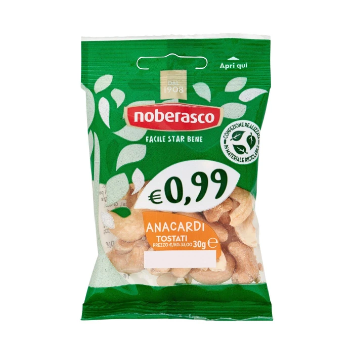 noberasco € 0,99 Anacardi Tostati 30 g