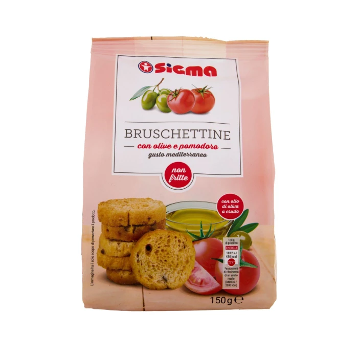 Bruschettine olive e pomodoro sigma 150gr