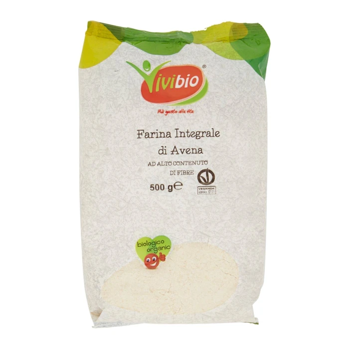 Vivibio Farina Integrale di Avena 500 g