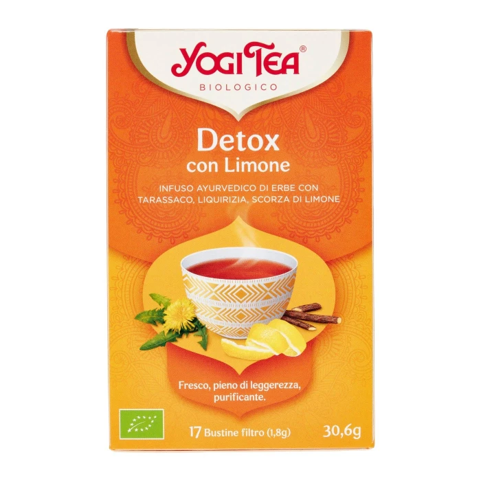 Yogi Tea Biologico Detox con Limone 17 x 1,8 g