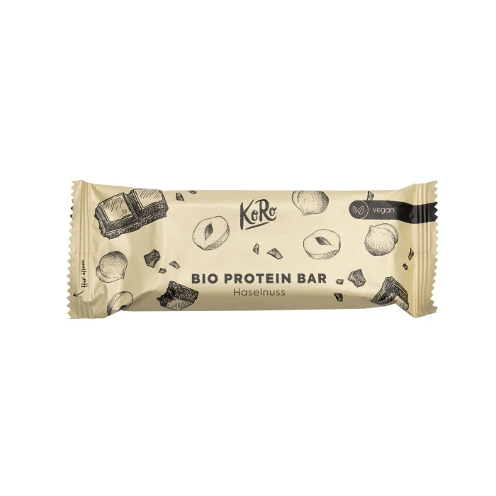 Barretta proteica vegan alle nocciole bio 60 g