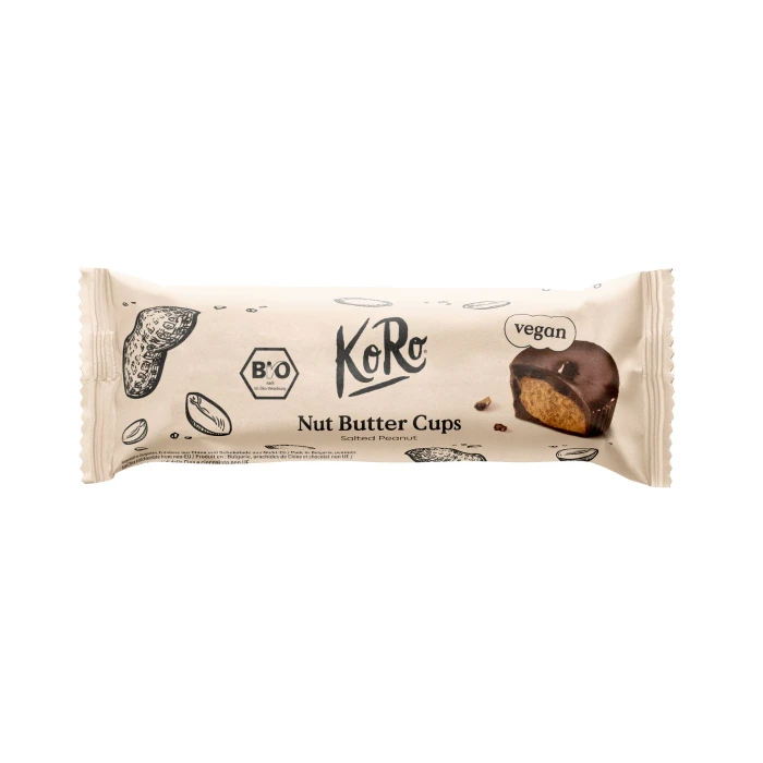 Cups con crema di arachidi salate bio 3 x 13 g