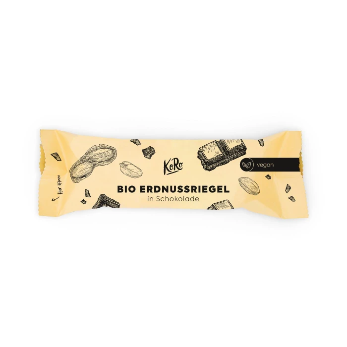 Barretta alle arachidi con cioccolato bio 50 gr
