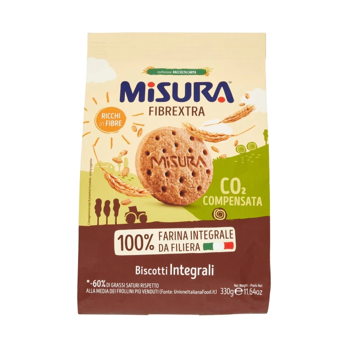 Misura Fibrextra Biscotti Integrali 330 g