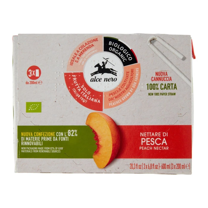 alce nero Nettare di Pesca 3 x 200 ml