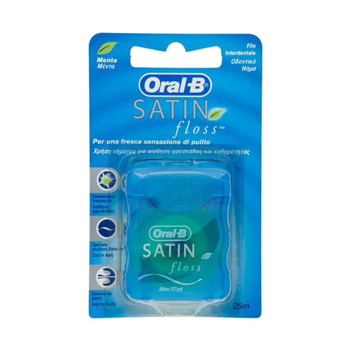 Oral-B Filo Interdentale Satin Floss Menta 25 m